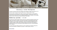 Desktop Screenshot of cornet-mouthpiece.info